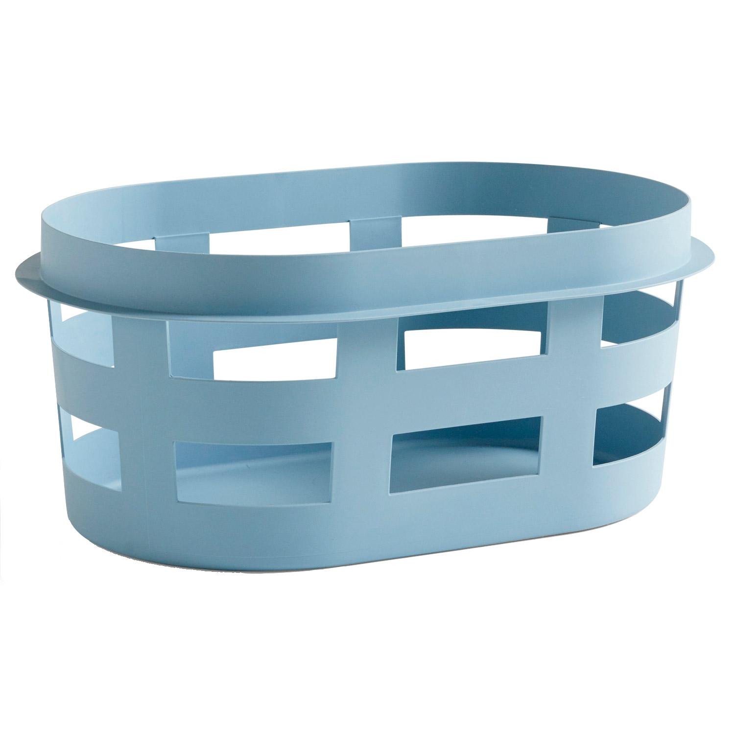 raket rukken Vertrek Hay Laundry Basket wasmand S soft blue | Flinders