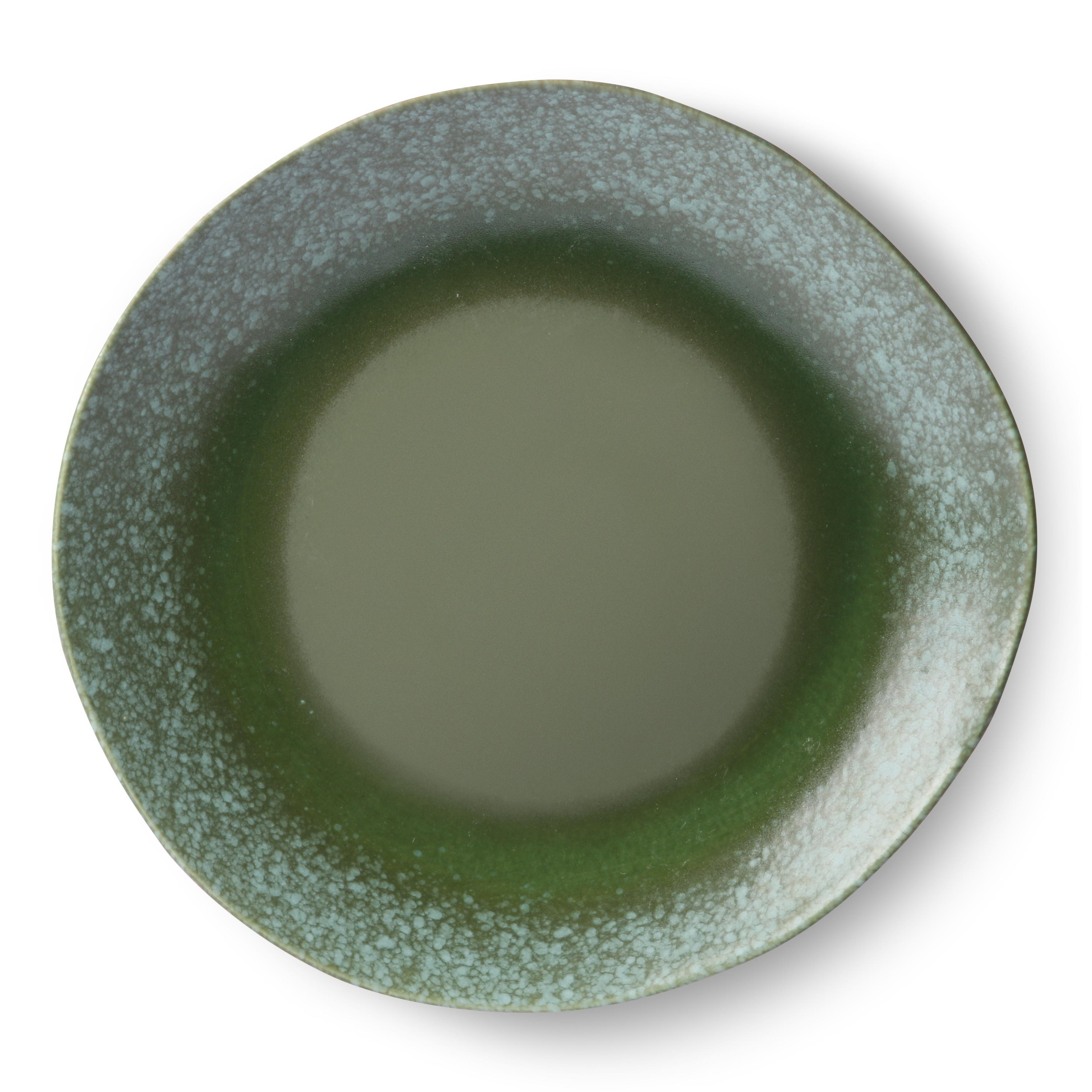 Trots Briljant mineraal HKliving 70's Ceramic Diner bord set van 2 mineral | Flinders
