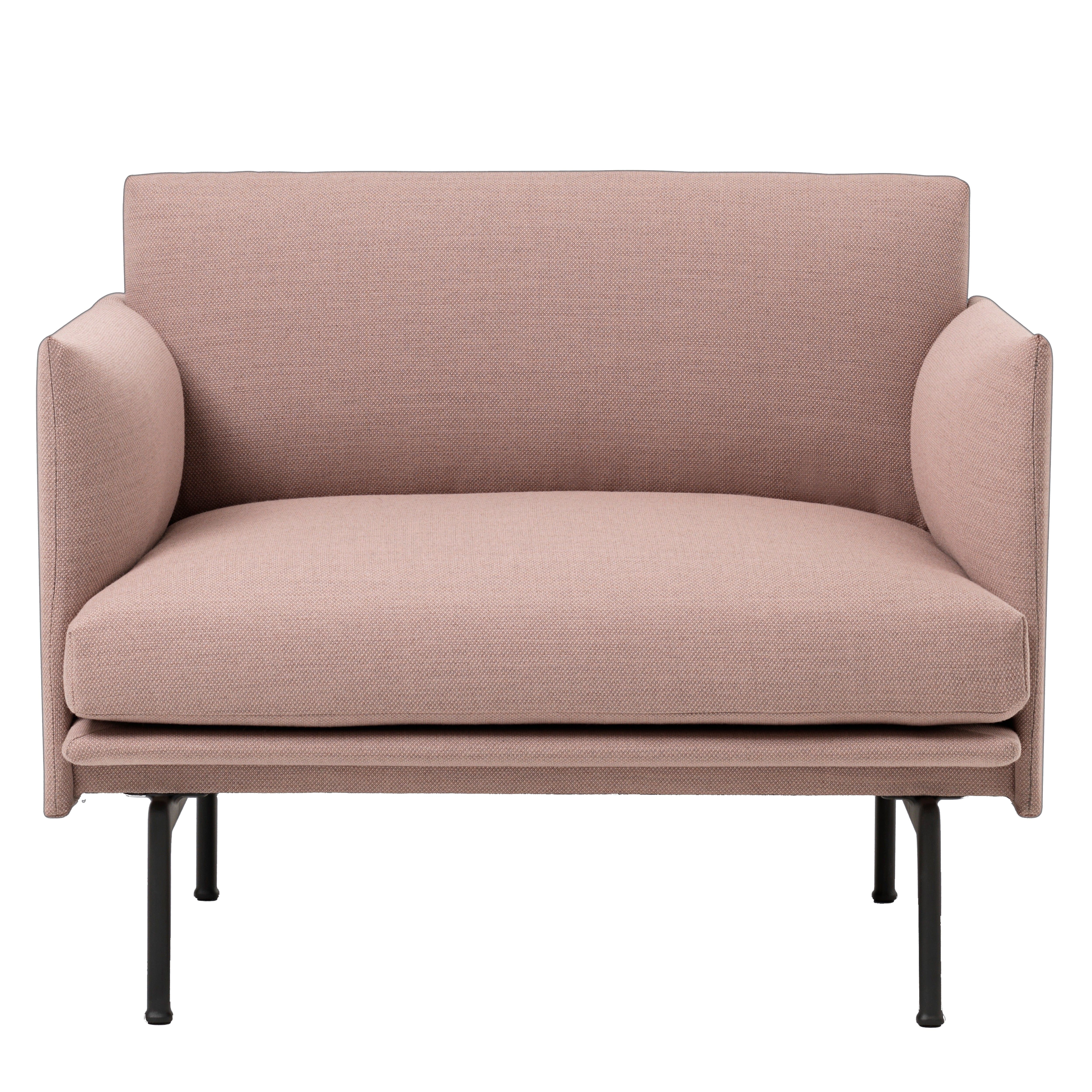 Sympton Arabisch Geruïneerd Muuto Outline fauteuil Cognac Silk leather | Flinders