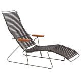 27971 Click Sunlounger ligstoel black