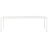 1862 Table T12 tafel rechte hoeken  - frame: wit - top: wit laminaat - 160x80x74