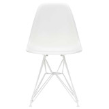 1860 Eames DSR stoel wit gepoedercoat onderstel, White