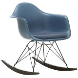 1860 Eames RAR schommelstoel vast zitkussen Seablue