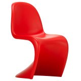 1860 Panton chair stoel (nieuwe zithoogte) klassiek rood