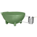 8025 Dutchtub Original hottub houtgestookt olive green