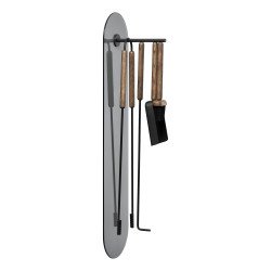 29125 Ashi openhaardset van 5 wand Brown