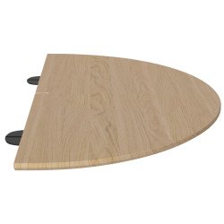 27968 Track Extension blad 2x wit geolied eiken, zwart staal