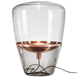 8076 Balloons vloerlamp rookgrijs - koper