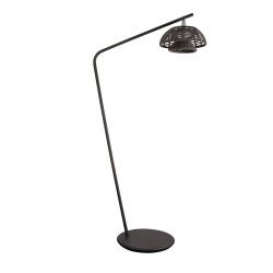 28625 Illusion pied de lampe vloerlamp lava grey LED oplaadbaar dark grey kap