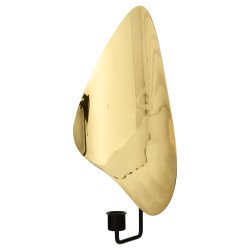 2467 Flambeau kandelaar wand medium Black/Polished Brass