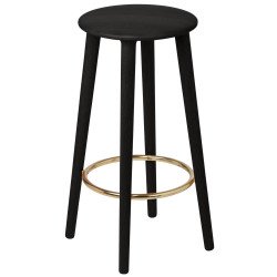 28351 The Socialite Counter barkruk H68 zwart eiken