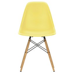 1860 Eames DSW stoel met essen onderstel, Citron