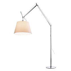 Artemide Tolomeo Mega Terra booglamp LED 3000K snoerdimmer alu perkament 42