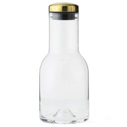 Bottle karaf 0,5L transparant/messing