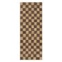 Check Runner vloerkleed 70x180 wol jute Coffee/Natural