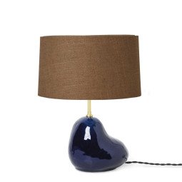 2193 Hebe tafellamp small blauw met curry kap