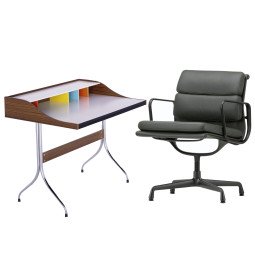 2053 Aluminium Chair EA 208 & Home Desk bureau Thuiswerkplek