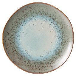 70's Ceramic Diner bord Ø29 set van 2 mineral