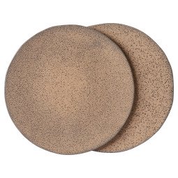 Gradient Diner bord set van 2 Ø29 taupe
