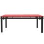 Military table tafel 200x85 Zwart-rood