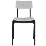 MITW Stackable Chair gestoffeerd Steelcut trio 133, zwart