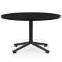 Lunar salontafel 70 zwart onderstel zwart eiken