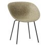 Mat Armchair stoel Seaweed Black Steel