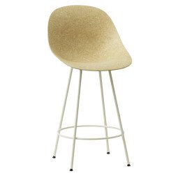 Mat Bar Chair barkruk 65cm Hemp Cream Steel