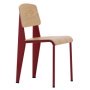 Standard stoel naturel eiken, onderstel Japanese Red