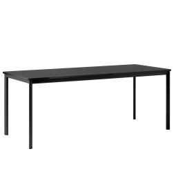 Drip HW59 tafel 190x80 zwart onderstel black fenix 