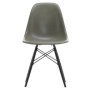 Eames DSW Fiberglass stoel esdoorn zwart, raw umber