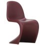Panton chair stoel (nieuwe zithoogte) bordeaux