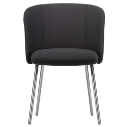 Mikado Side Chair stoel gepolijst aluminium Plano