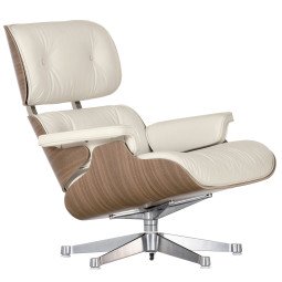 Eames Lounge chair fauteuil (nieuwe afmetingen) sneeuwwit