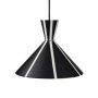 Bloom Stripe hanglamp zwart en warm white 
