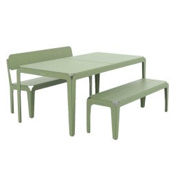 Bended tuinset Pale Green 180x90