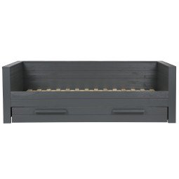 Dennis bedbank 90x200 steel grey