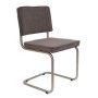 Chair Ridge Brushed chrome Rib GREY 6A