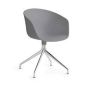 About a Chair AAC20 stoel grijs (frame gepolijst aluminium)