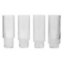 Ripple long drink glazen set van 4 transparant