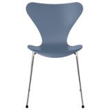Vlinderstoel stoel chroom, lacquered dusk blue