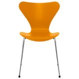 Vlinderstoel stoel chroom, coloured ash burnt yellow