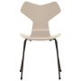 Grand Prix eetkamerstoel zwart, eiken light beige