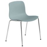 About a Chair AAC16 stoel met chroom onderstel Dusty Blue