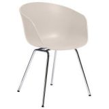 About a Chair AAC26 stoel met chroom onderstel Cream White