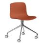 About a Chair AAC14 stoel met gepolijst aluminium onderstel Orange