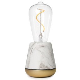 One S Smart tafellamp oplaadbaar wit marmer