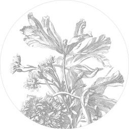 Engraved Flowers behangcirkel 190 II
