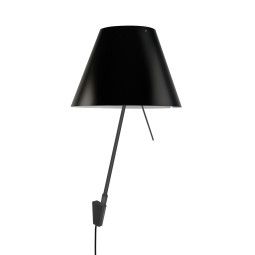 Costanzina wandlamp zwart/zwart