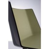 Aïku Sled stoel zonder armleuning, verchroomd, gloss black - military green